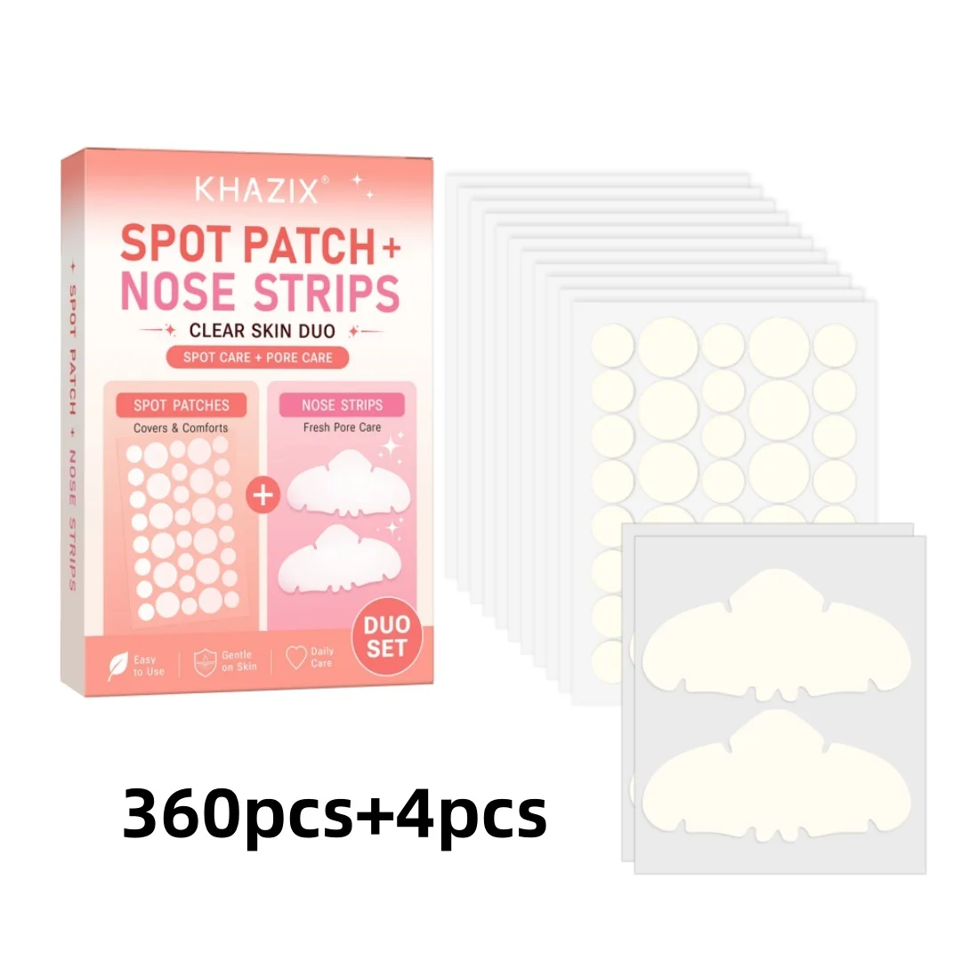 364-piece Nose Pore & Acne Patch Combo Pack – Dual-Function, Gentle and Non-Irritating, Suitable for All Genders