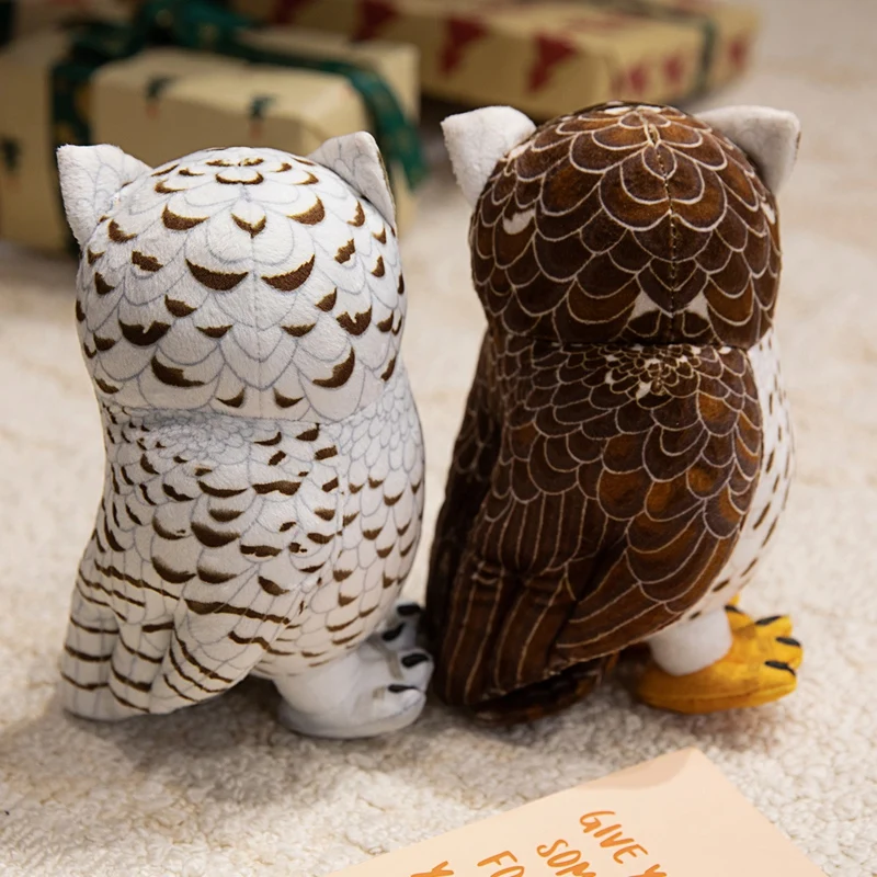 Lebensechte Adler Eule Plüschtiere Weiche Kuscheltiere RealLife Vogelpuppen Heimdekoration für Kinder Kinder Jungen Geburtstagsgeschenke