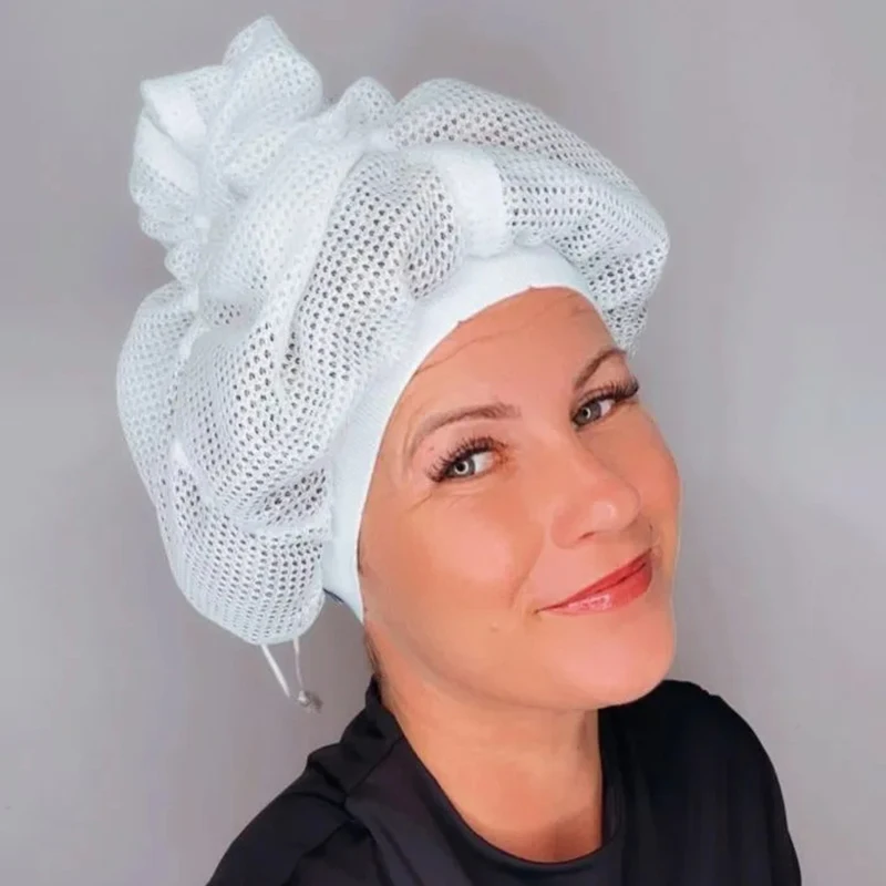 Net Plopping Cap: Dry Curly Hair with Style - Women's Hair Dryer Cap with Non-Toxic Material