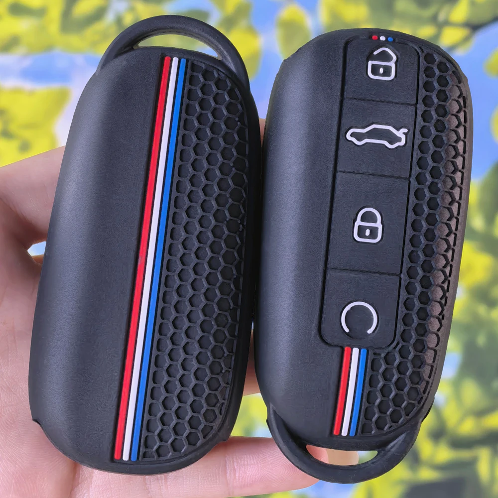 Embossed Honeycomb Key Case For Omoda 5 C5 7 C7 S7 Shs Phev 2025 2026 Durable Smart Car Remote Fob Skin Protector