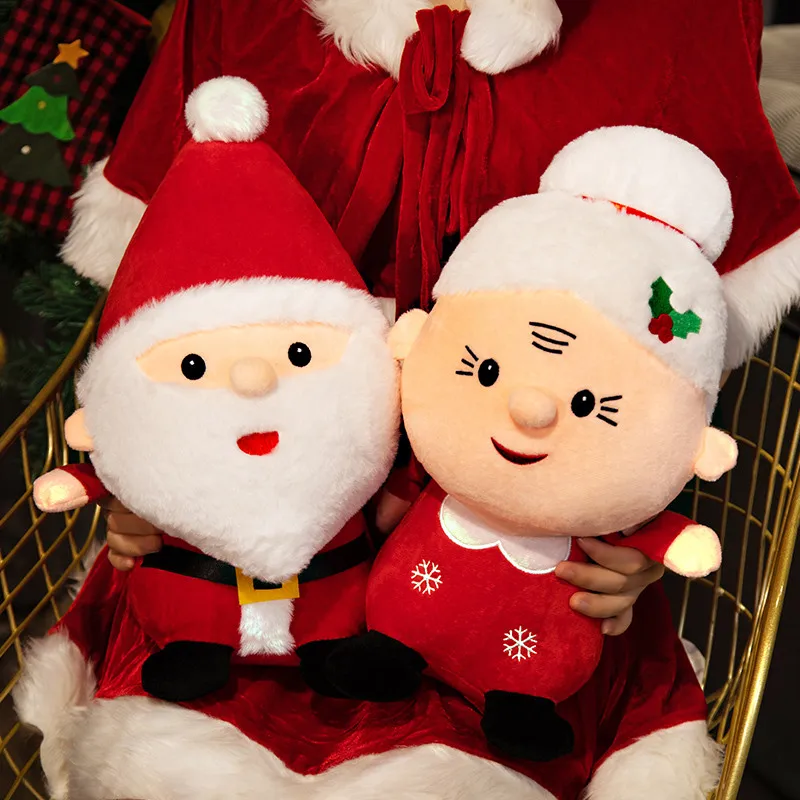 New 23/40/50CM Cartoon Santa Claus Plush Toy Stuffed Elk Snowman Animal Pillow Dolls Christmas Gifts For Xmas Tree Decor