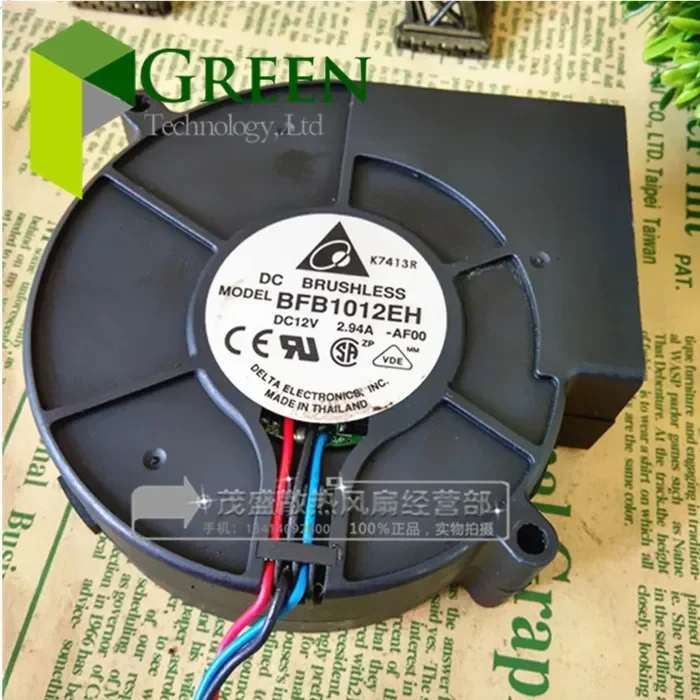 

The original Delta BFB1012EH industrial blower or Burn oven blowing turbo blower fan 12V 2.94A 9733 with 3pin