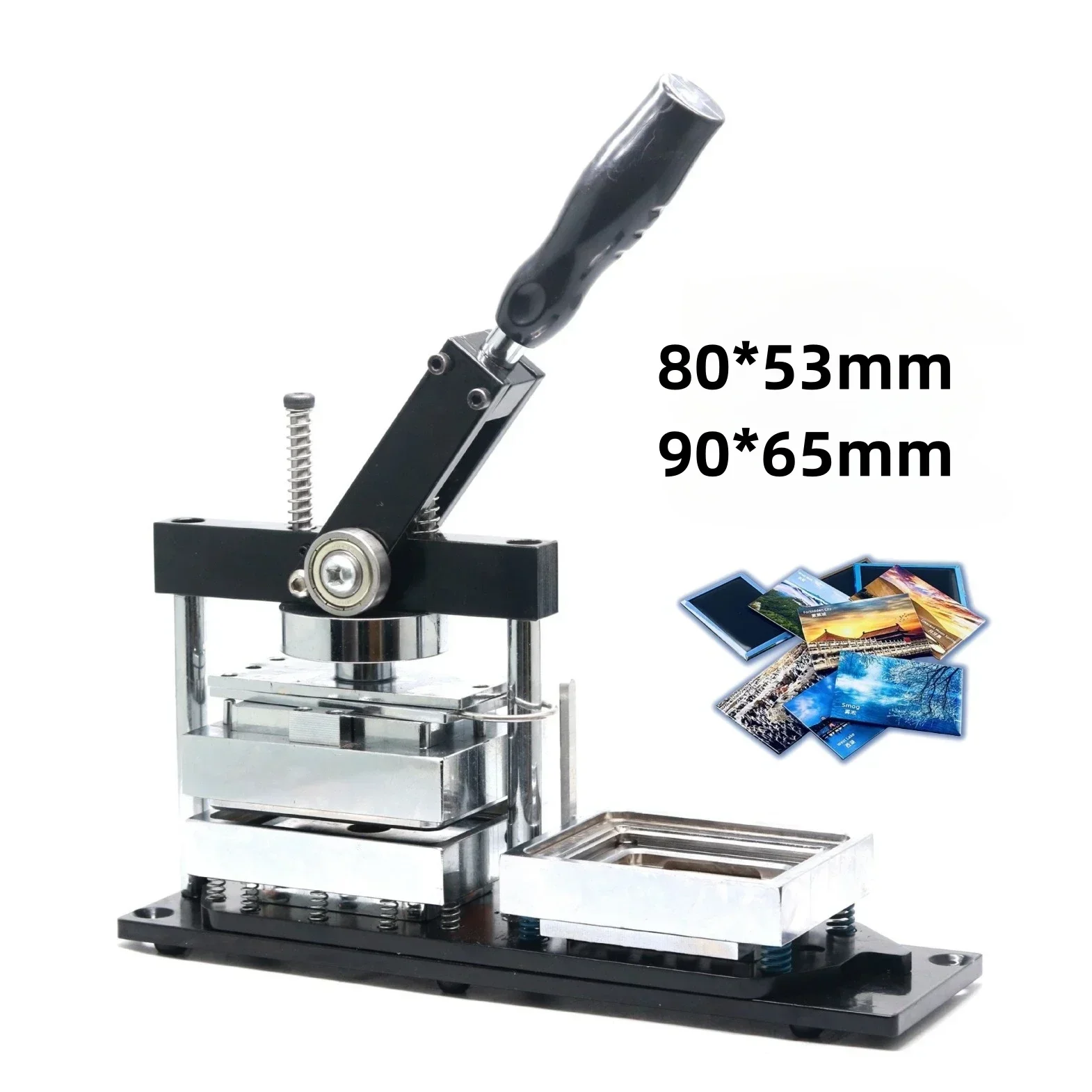 

Button Machine Manufacturer 80*53mm DIY Rectangular Refrigerator Magnet Button Badge Making Machine
