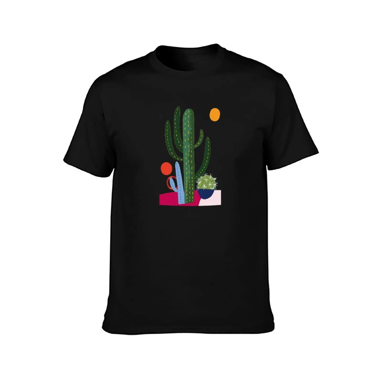 CACTUS T-Shirt Functional Casual Short Sleeve Tee T-Shirt