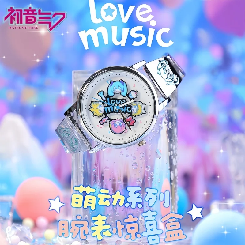 

[In Stock] Original Hatsune Miku Cute Anime Watch Blind Box Toy Kagamine Rin Kagamine Len Shaped Watch Surprise Toy Gift