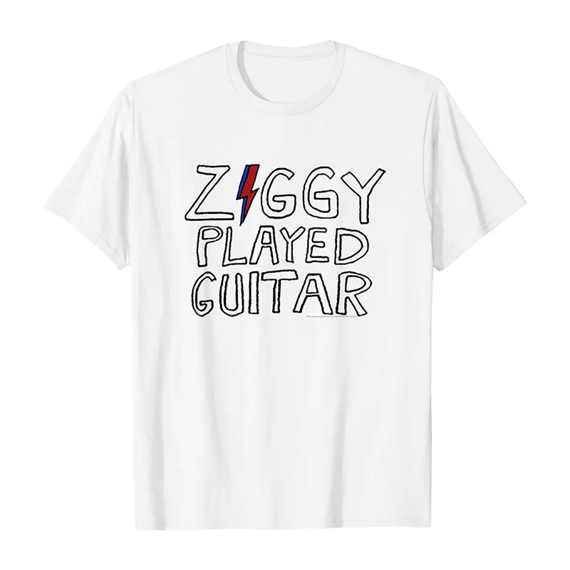 Top David Bowie Rock Singer Art American Retro Men's and Women's Printed T-shirt
