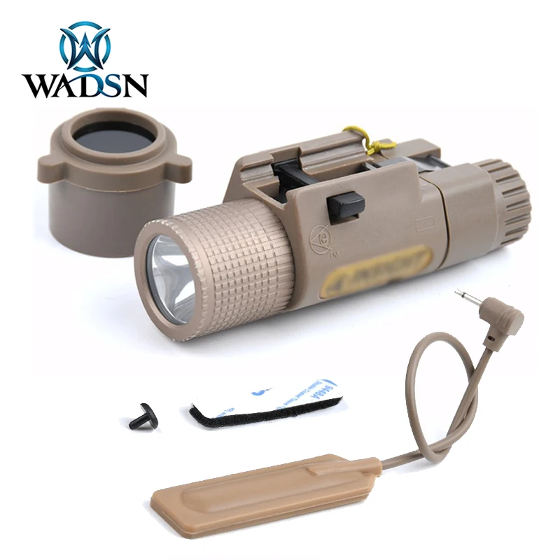 WADSN M3X Tactical Flashlight Detachable Infrared Filter Lampshade For AR15 HK416 M4 Fit 20mm Picatinny Rail X300 X400 Gun light