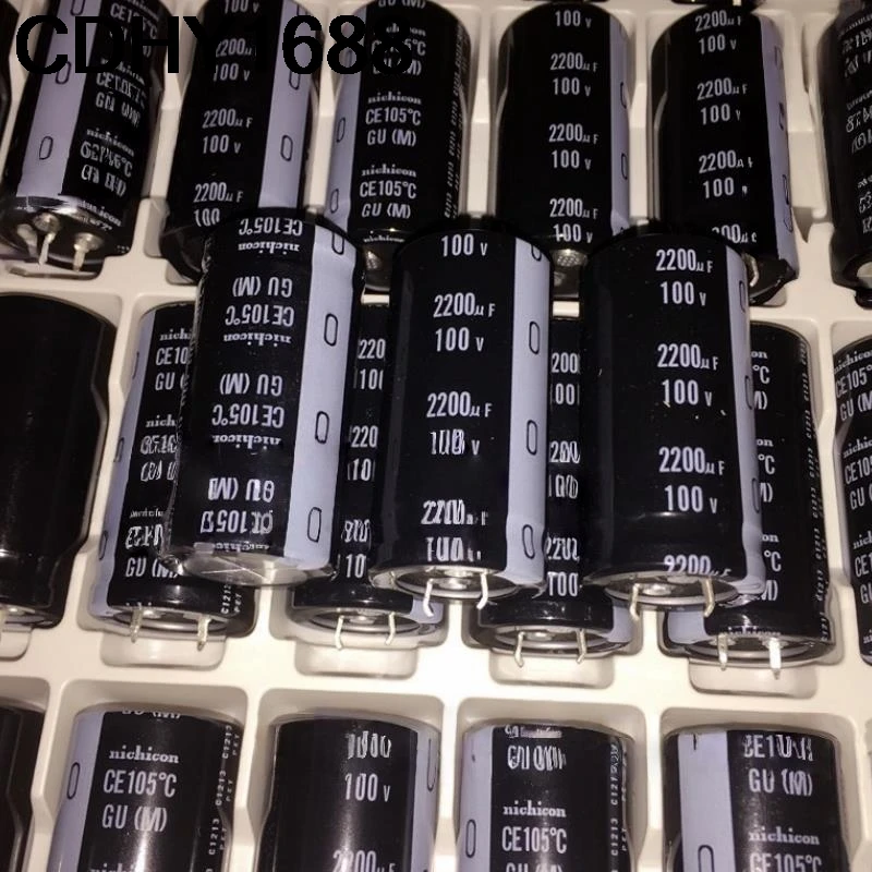 

2PCS 2200UF 100V Electrolytic capacitor 100V 2200UF 25X50 GU