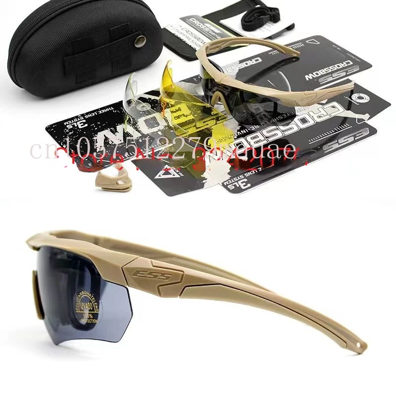 Crossbow Tactical Glasses Military Fan Shooting Bulletproof Goggles Outdoor Sports Windproof Mirror