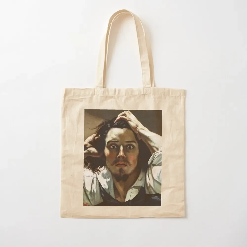 Gustave Courbet The Desperate Man (Self-Portrait) Tote Bag cloth bag woman Custom bag