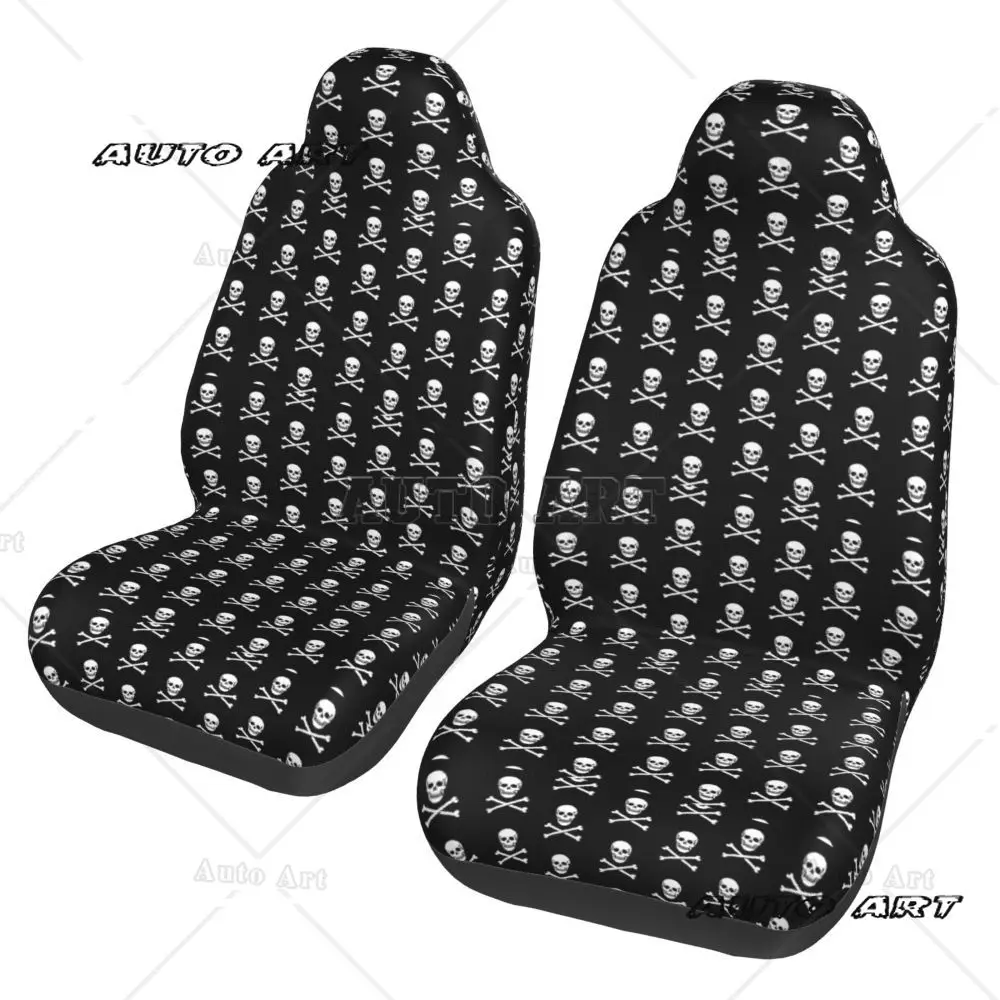 Jolly Roger Car Seat Cover Seat Cover, Anti Fouling and Convenient Protective Cover Unique Style 2PCS Universal Type