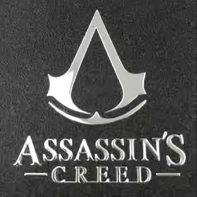 Assassin\'s skull logo Metal sticker Cell phone laptop car universal metal sticker