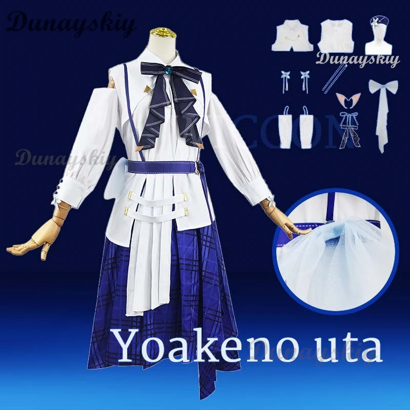 

Youtuber VTuber Hololive Blue Journey Cosplay Costume Uniform Party Christmas Halloween Custom Made Any Size