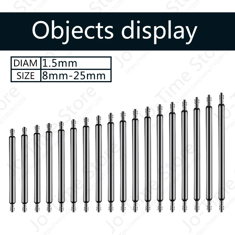 360pcs/Set Watch Accessories Watchband Stainless Steel Metal Spring Bars 8mm - 25mm Strap Belt Repair Watch Spring Bar Tool
