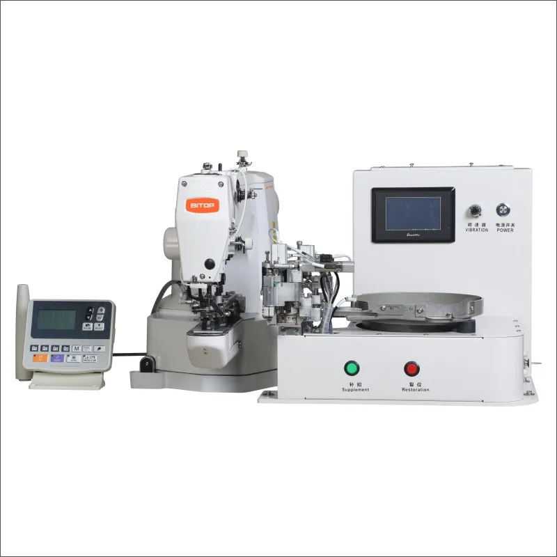 BT-958-438D Automatic Jeans Drive Attach Button Snap Attaching Machine