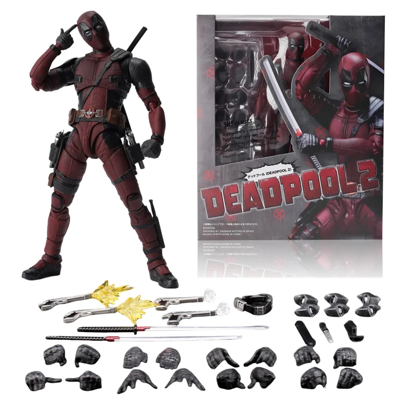 Marvel Deadpool 2 Action Figure X-Men Anti-hero Superhero Collection Doll Movable Model Toys Kids Birthday Gift