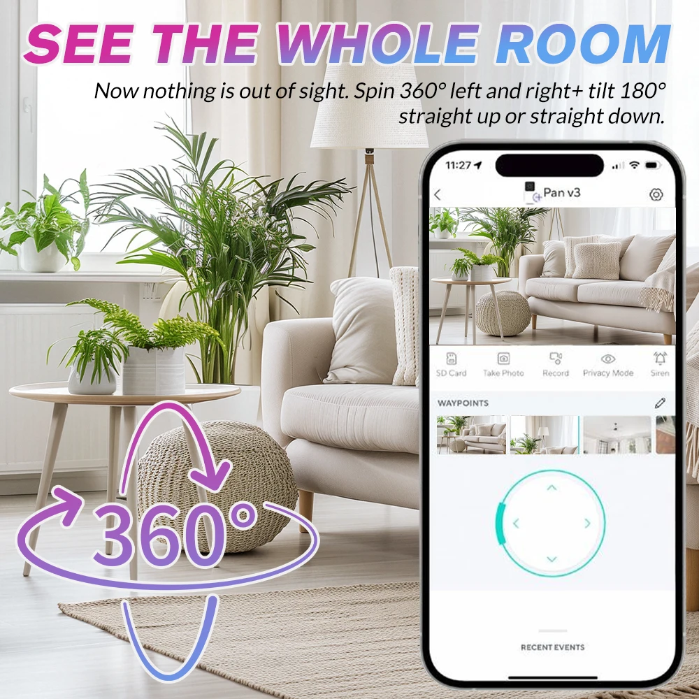 T200 1080P Indoor PTZ Security - đánh giá và giá Baby Monitor Split Screen