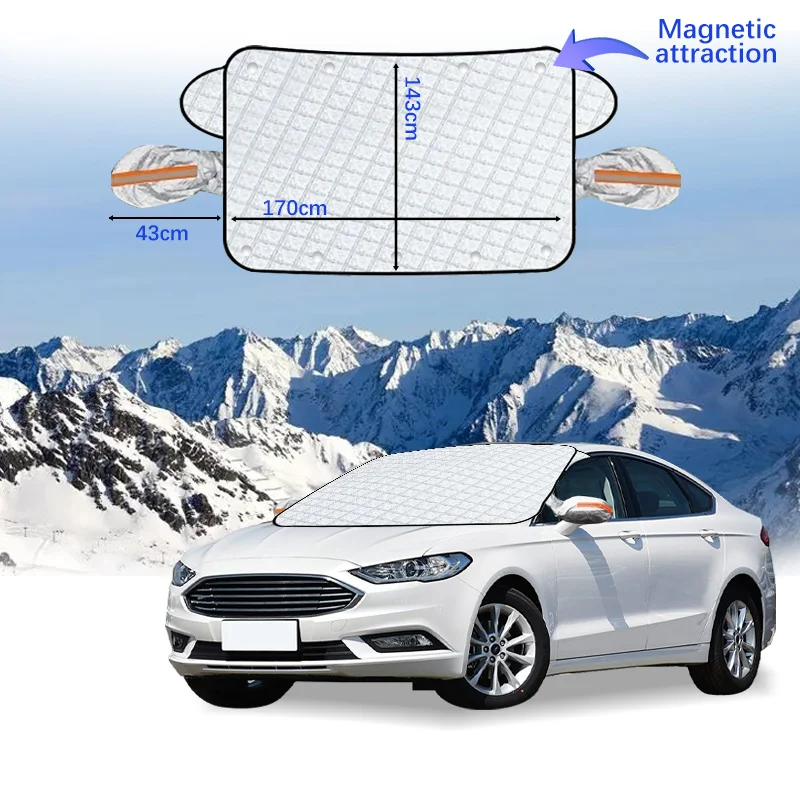 

Чехол на лобовое стекло автомобиля, магнитный зимний чехол на лобовое стекло, защита от снега и мороза, автомобильный чехол на лобовое стекло для Ford Mondeo 2018