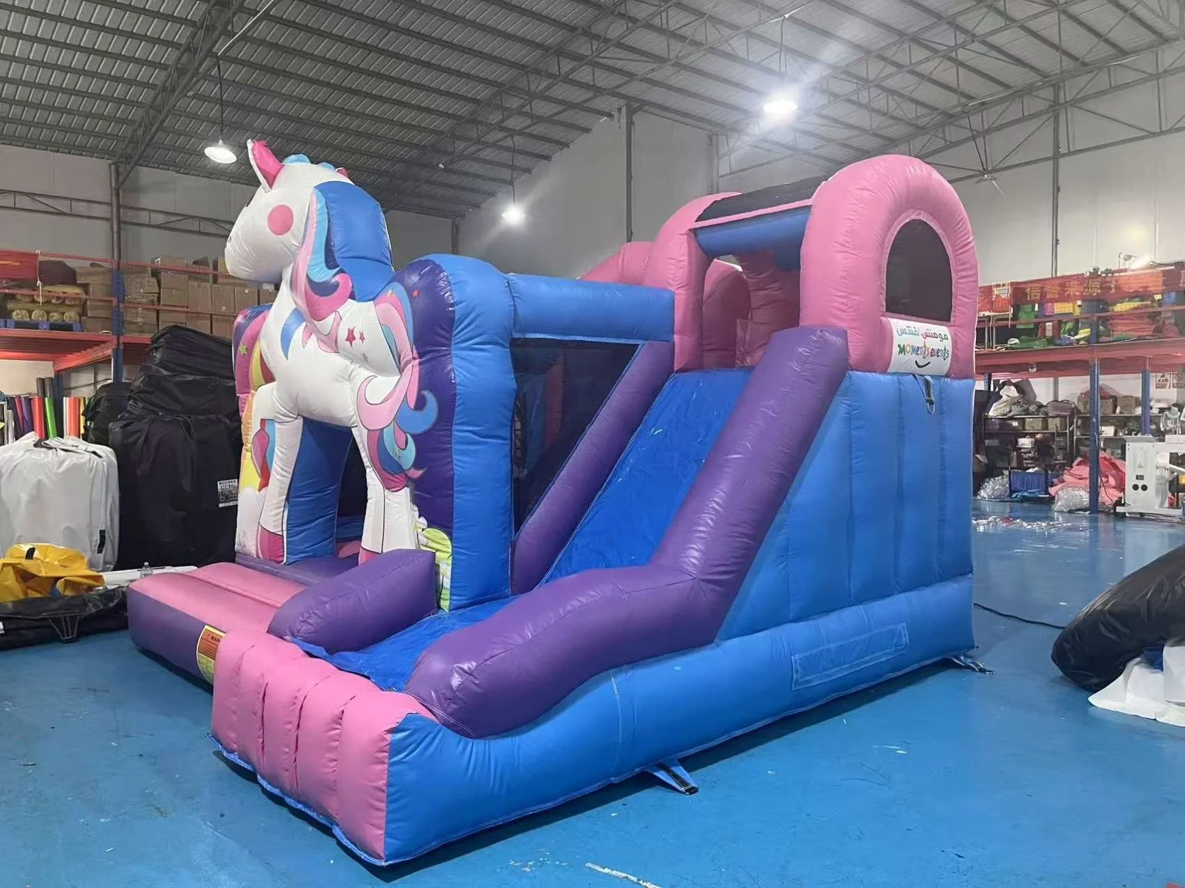 Unicorn Jump Slide Combo 4x4x4m Inflatable Jump House | Jumping Children's Inflatable Slide
