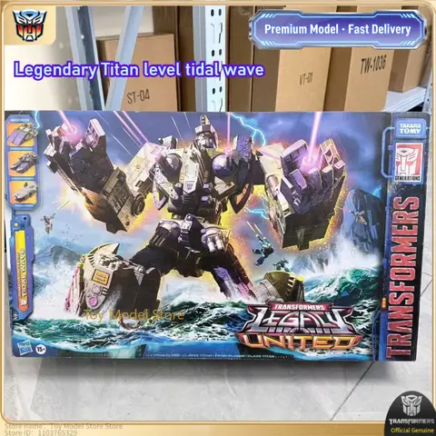In Stock Transformer Legendary Titan Level Tidal Wave G1 Cartoon Movie Figure Model Anime Action Deformation Festival Car Gifts