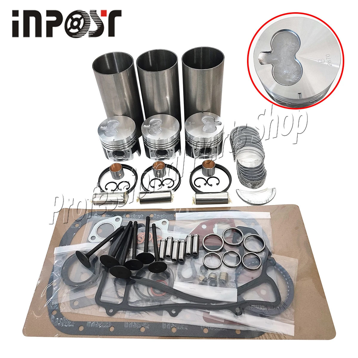 3LD1 Engine Overhaul Rebuild Kit For ISUZU 3LD1 Engine without valve kit