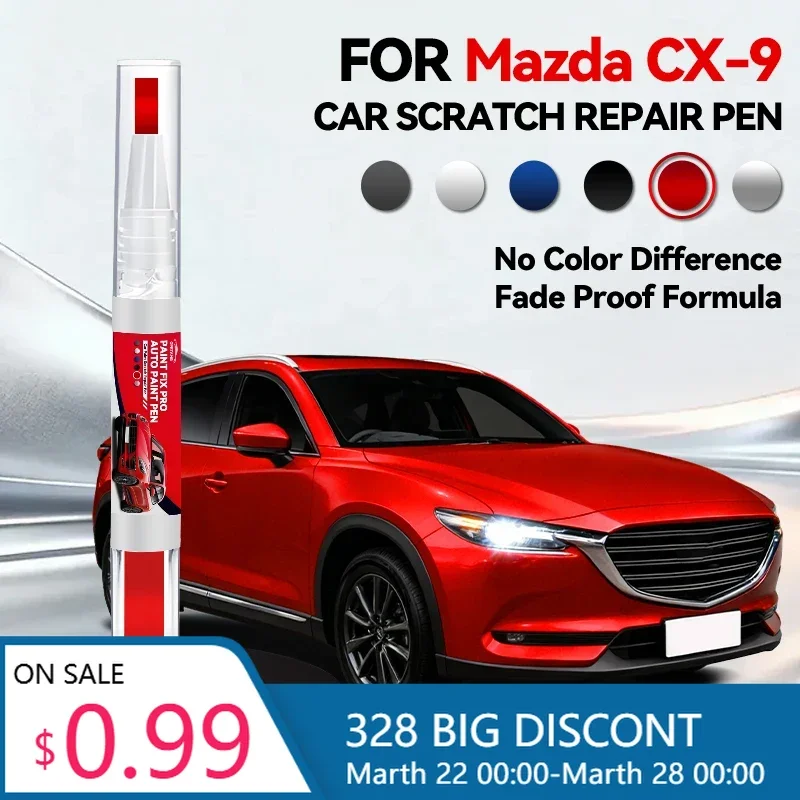 

Горячая новинка: Ручка-корректор для ремонта лакокрасочного покрытия Mazda CX9 (2006-2025) TB TC, средство для удаления царапин, аксессуары для авто DIY, черный, белый, серебристый