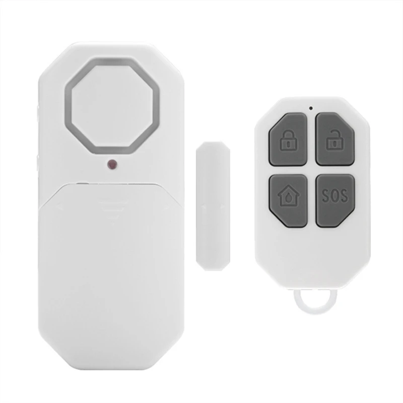 

Wireless Door And Window Alarm 140Db Multi-Function Remote Door Magnetic Alarm For Home Security Anti-Theft
