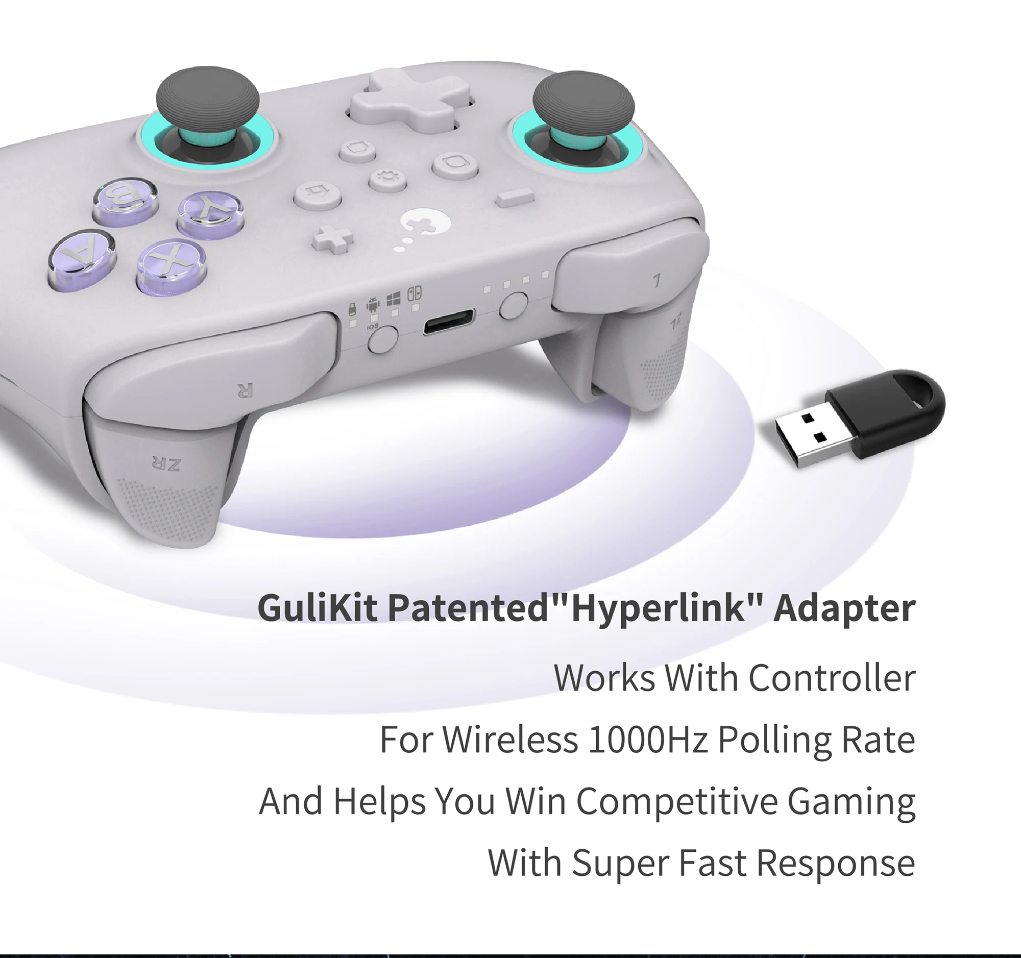 Gulikit kk3 max controller ns39 kingkong 3 gamepad mit hall effekt joysticks & auslöser für windows nintendo switch android ios – Detail 6