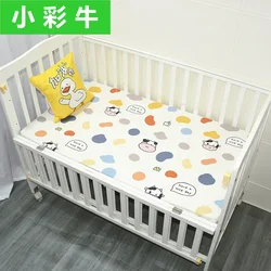 130*70cm Crib Fitted Sheets Soft Baby Bed Mattress Covers Print Newborn Toddler Bedding Set Kids Mini Cot Sheets Cotton