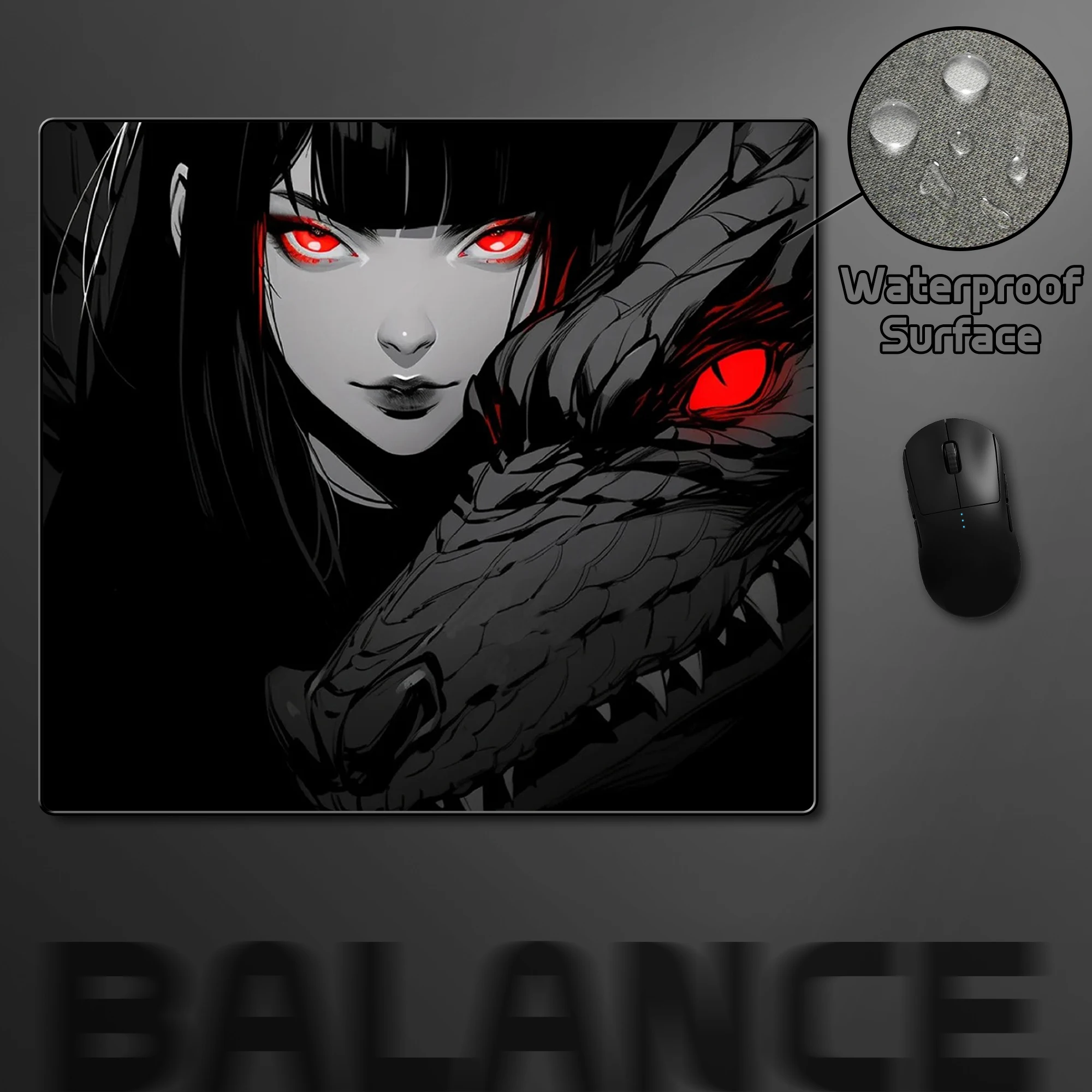 

Темный аниме девушка баланс киберспорт коврик для мыши дракон игровой коврик для мыши геймер профессиональный водонепроницаемый поверхностный коврик для компьютерной игры