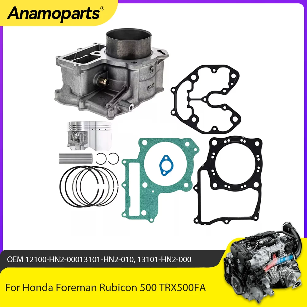 Motor Parts Engine Cylinder 92mm Piston Topend  Kit For Honda Foreman Rubicon 500 TRX500FA 2001-2014 12100-HN2-000