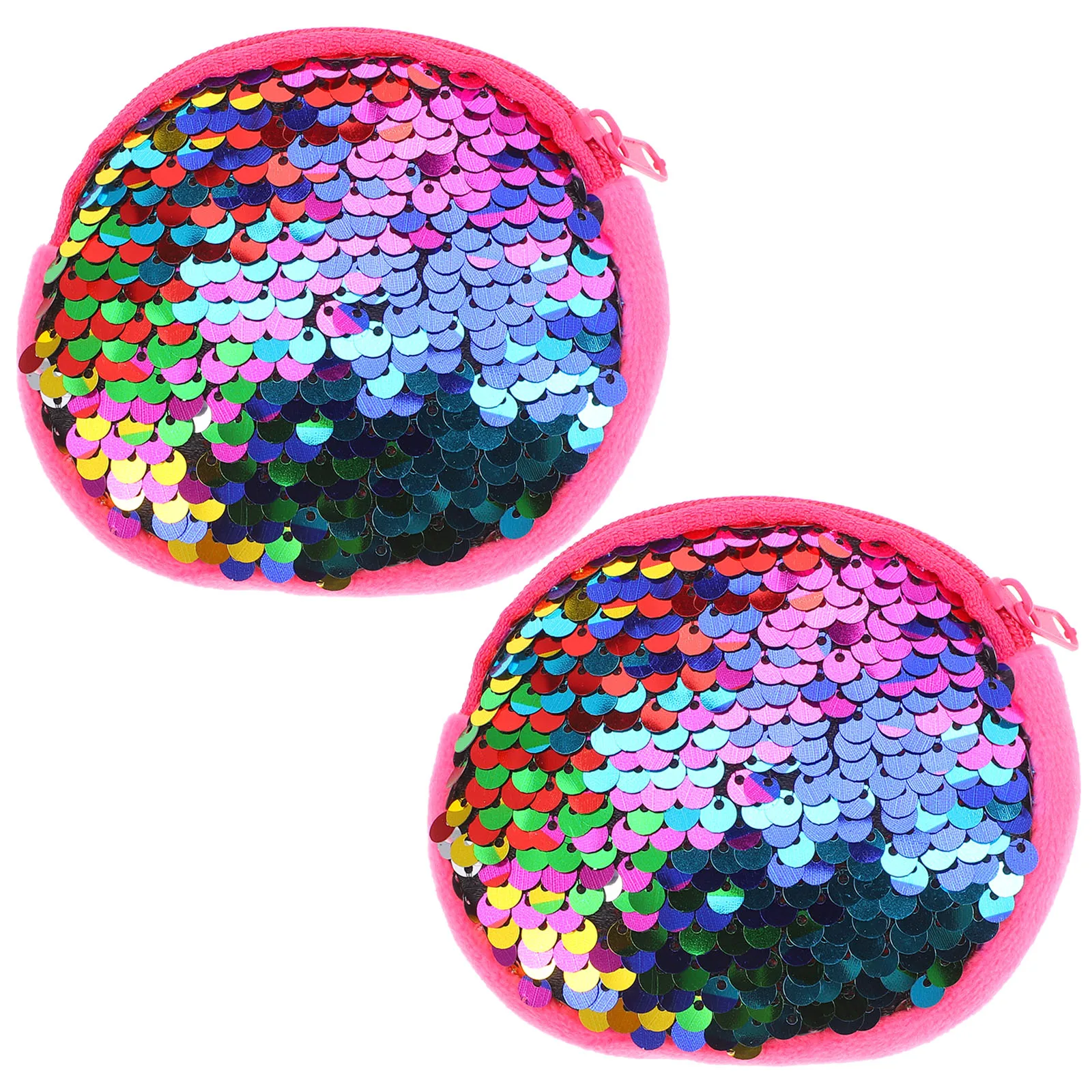 กระเป๋าใส่เหรียญแบบสายรัดข้อมือ 2 ชิ้น ประดับเลื่อม น่ารัก เป็นมิตรกับผิว พกพาสะดวก ของชำร่วยงานปาร์ตี้เด็ก ของรางวัลเกม ของขวัญแปลกใหม่