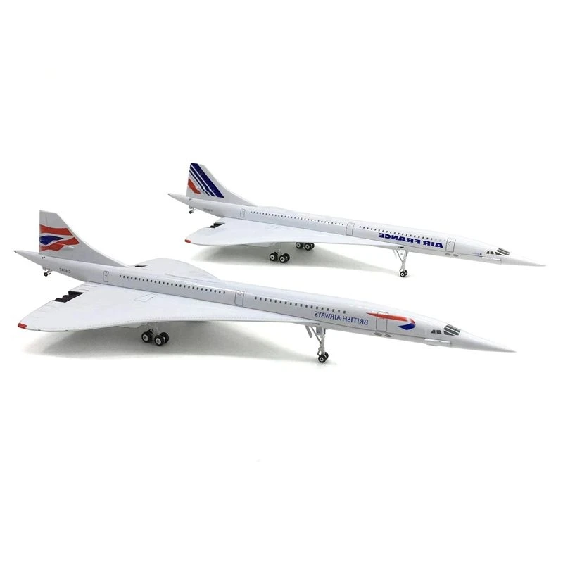 2X 1/200 Concorde Supersonic Passenger Aircraft Air France Airways Model For Static Display Collection