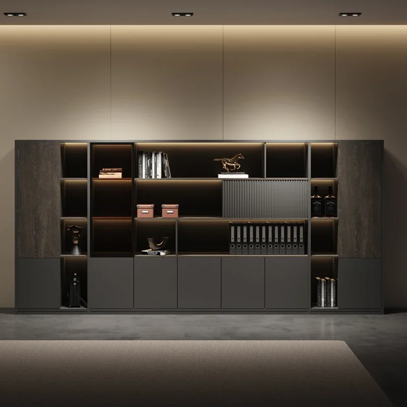 Information Filing Cabinet Bookcase Shelf Locker Organizer Documents Open Cupboards Armoire De Rangement Office Furniture