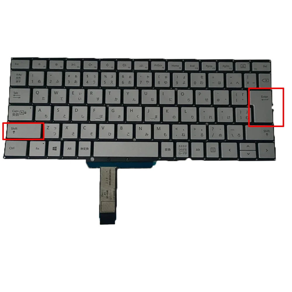 

Японская Клавиатура для ноутбука Microsoft Surface Book 2, 15 дюймов, 1793, 1813, серебристая, JP