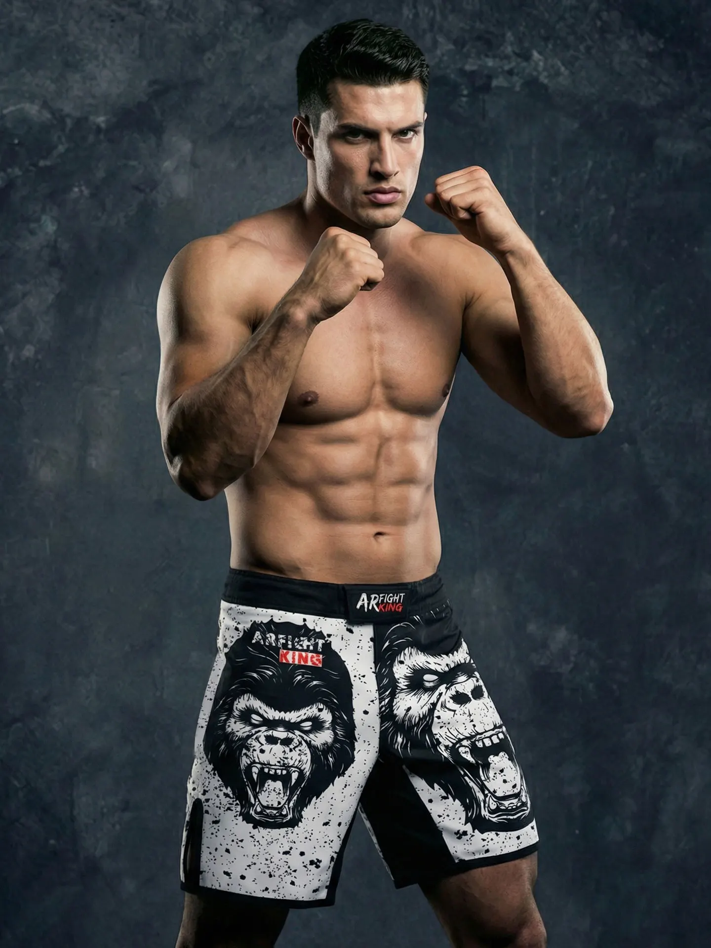 Quick drying and wear-resistant 3D digital printing MMA Muay Thai boxing combat martial arts breathable training shorts