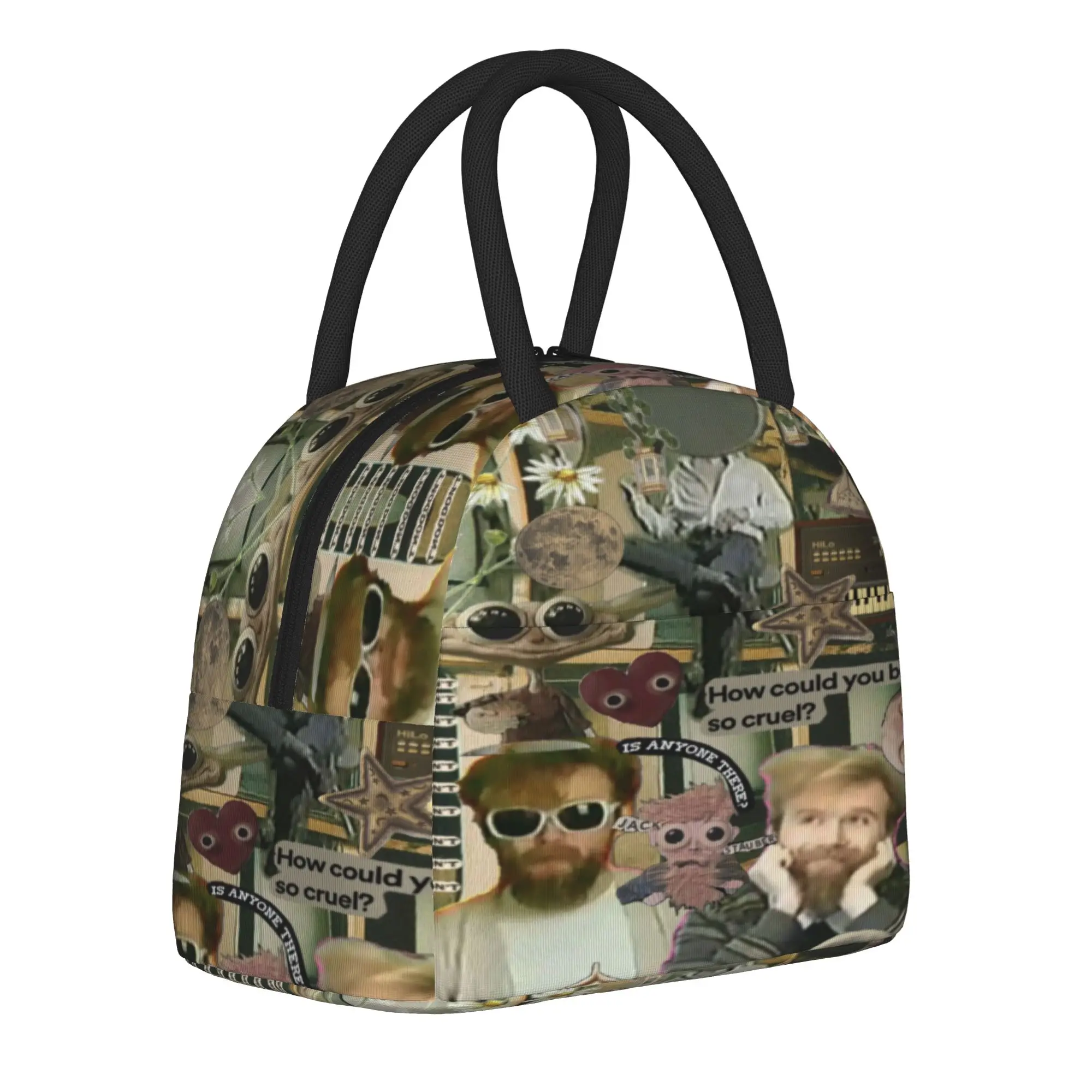 Jack Stauber Mix Insulated Lunch Bags for Men Women  Storage Food Box Reusable Cooler Thermal Bento Box For School Office