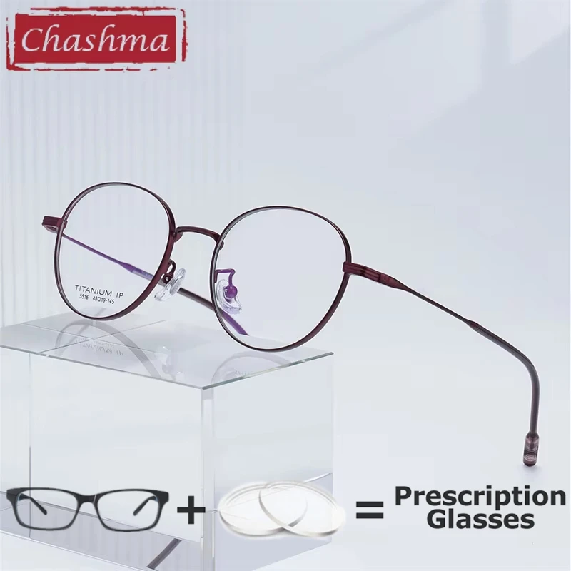 Chashma Prescription Glasses Men Round Eyewear Myopia Recipe Reading Eyeglasses Frame Multifocal Photochromic Progressive Lenses