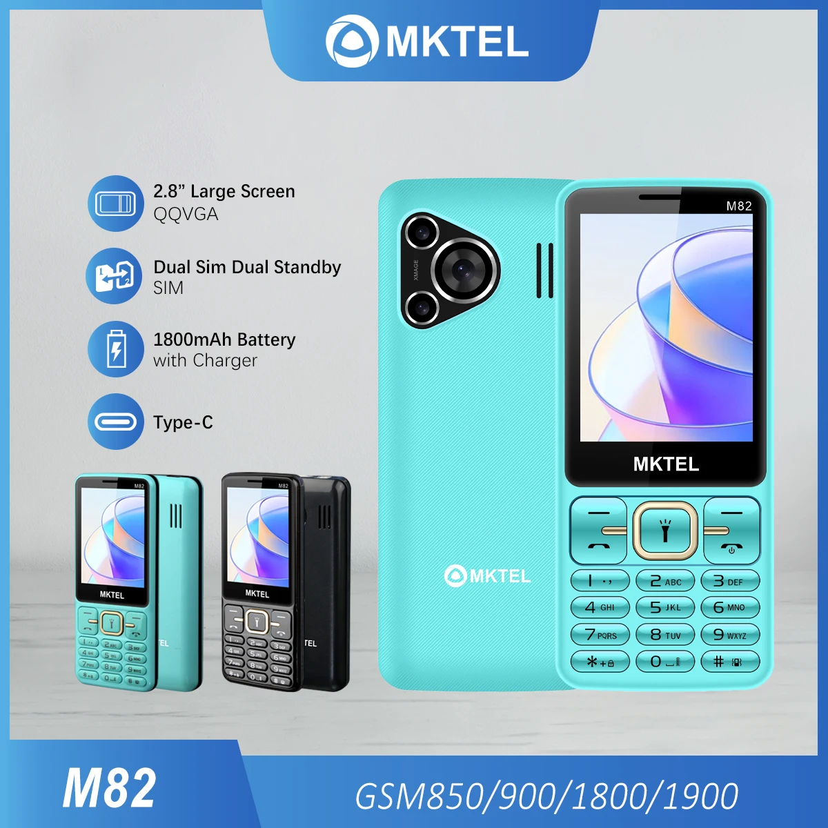 T6-(M82) mobile phone, SC6533G motherboard, memory: 32+64MB, 2.8 screen, 8W pixel camera, 2035 three-in-one speaker, strong ligh