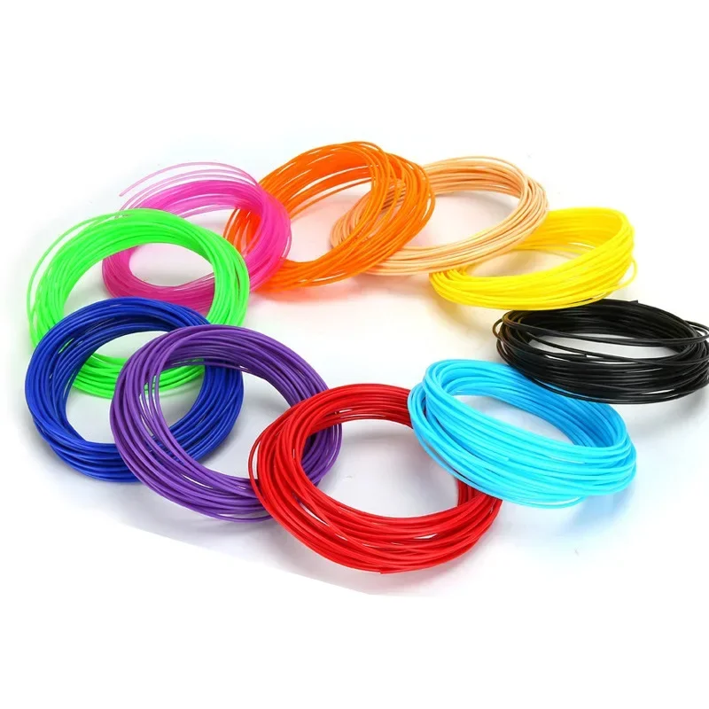 3D Pen Filament,1.75mm Printing Pen Refills, 10/20/30 Colors Filament Refills,PCL Low Temperature PLA Filament Refills, 5m Wire