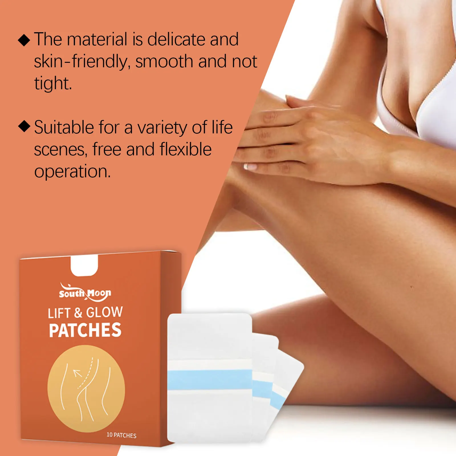 Invisible Thin Leg Sticker Lifting Thigh Improve Flabby Sagging Skin Cellulite Tightening Sweatproof Anti Wear Leg Firming Tape - view 6