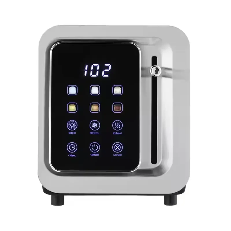 Toaster 2-Slot Digital Stainless Steel Electric Toaster 950W 9 Toasting Levels Defrost Reheat Cancel Special for Household
