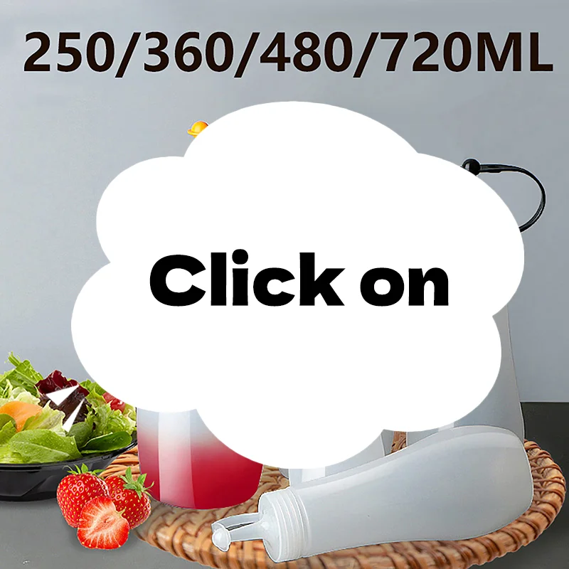 Botellas para apretar condimentos de 4 capacidades, condimentos, salsas picantes, botellas de aceite de oliva, dispensadores de mostaza, contenedor, utensilios de cocina
