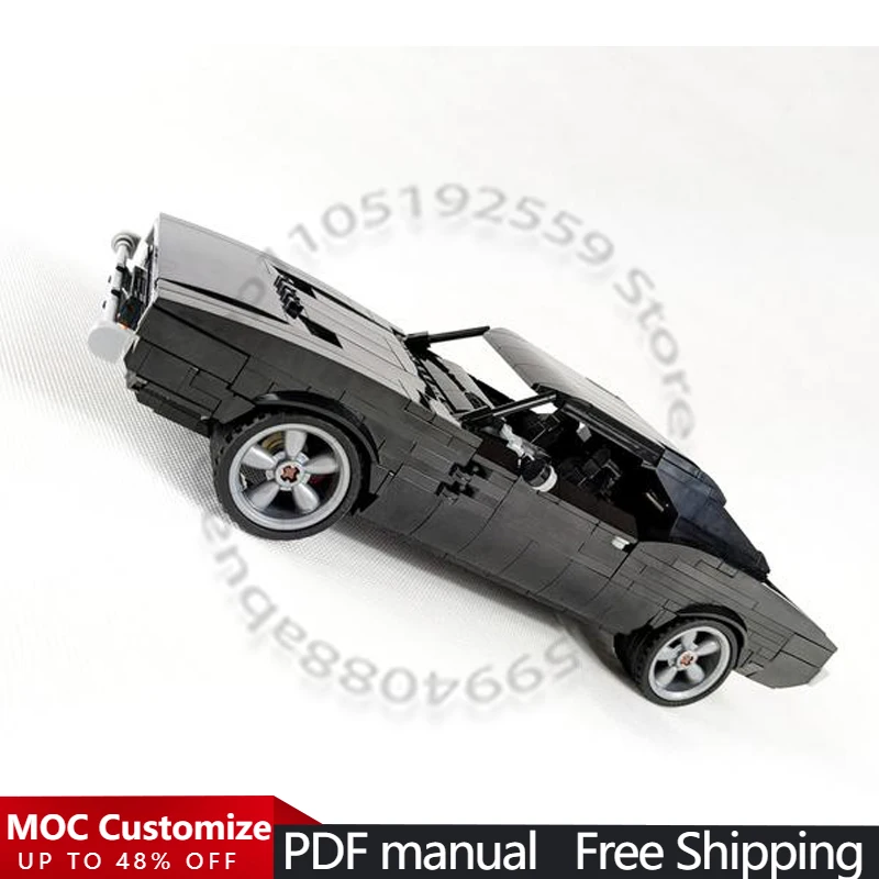 

958 PCS Race Car Building Kit Muscle Car MOC Customize Modular Building Block Creative Design Educational DIY Festival Toy Gift