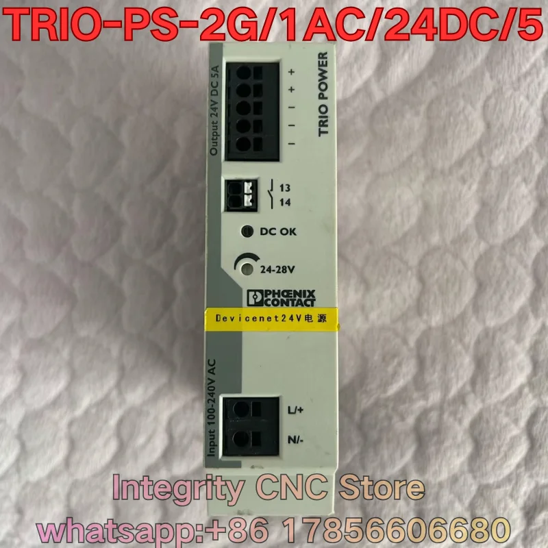 Second-hand TRIO-PS-2G/1AC/24DC/5 Relay 2903148 function test is normal