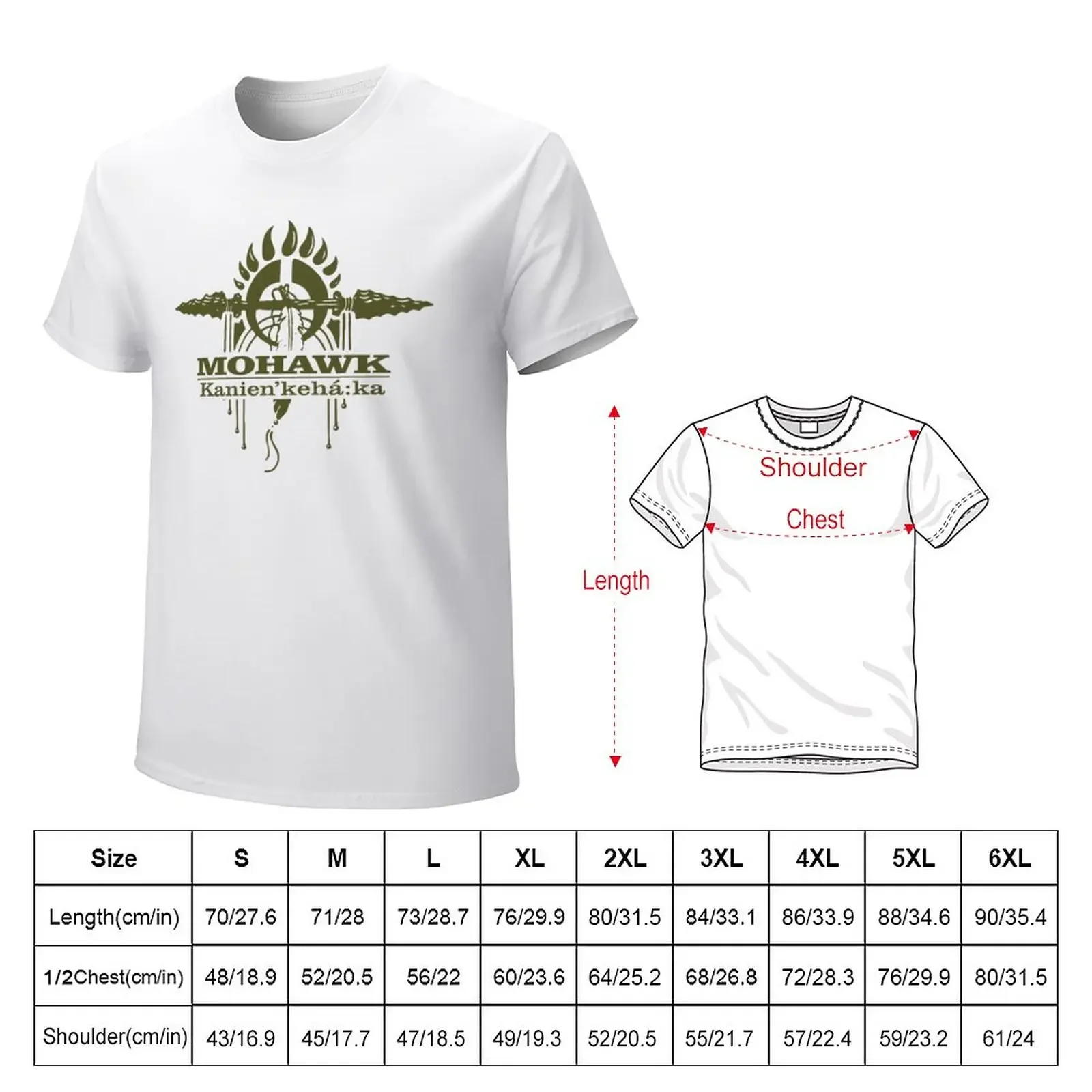 Mohawk 2o (NA) T-Shirt vintage clothes heavyweights t shirts for men graphic quick-drying blacks Men's cotton t-shirt