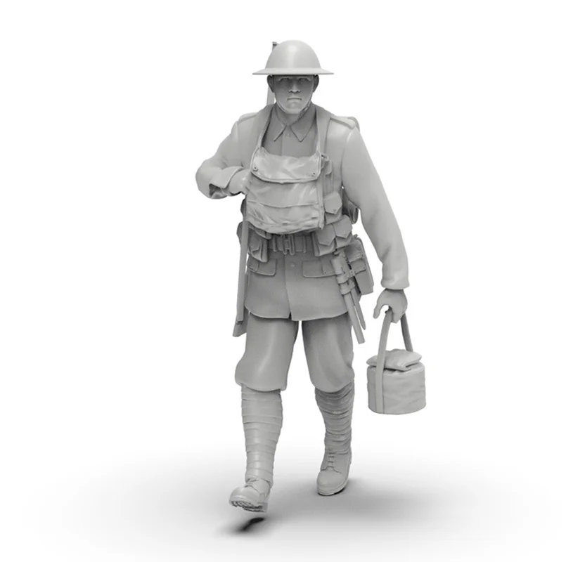 1/35 1/64 1/72 مقياس الحرب العالمية 2 بريطانيا الجندي الراتنج مايكرو مصغرة تمثال ثلاثية الأبعاد مطبوعة لعبة مجسمة المفكك غير مصبوغ عدة