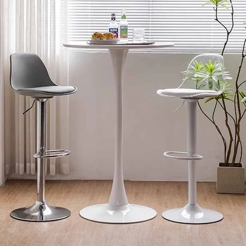 

Transparent reception counter, bar stool, Nordic modern acrylic soft library, bar chair, bedroom, party bar chair, Alto home