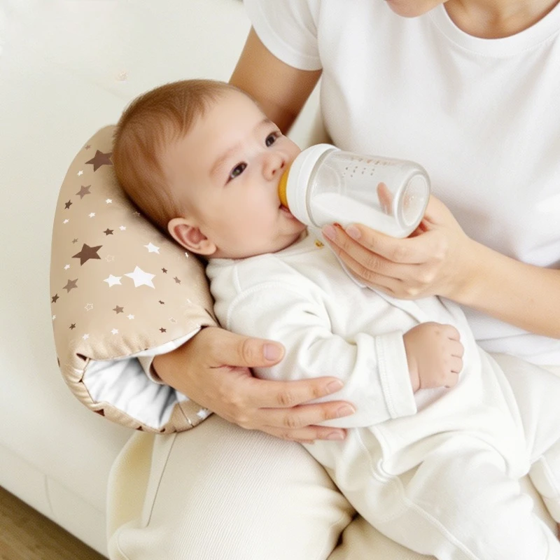 Cotton Arm Nursing Pillow for Newborn Baby Breastfeeding Pillow Fleece Thickened Soft Baby Soothing Pillow Bedding Items image 2