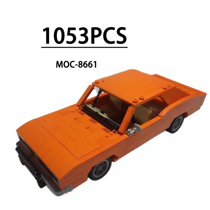 

MOC-8661 Building Block Super Sports Muscle Car Model Display, 1053 Pieces, Children's Birthday, Christmas and New Year Toy Gift